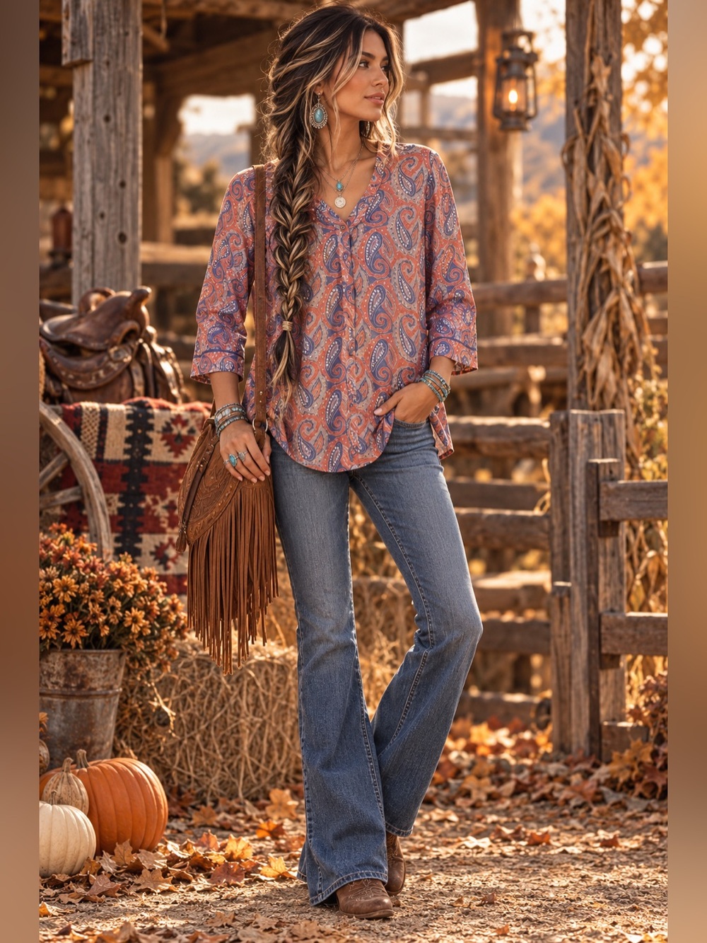 NWT Fabindia Paisley Tunic Top